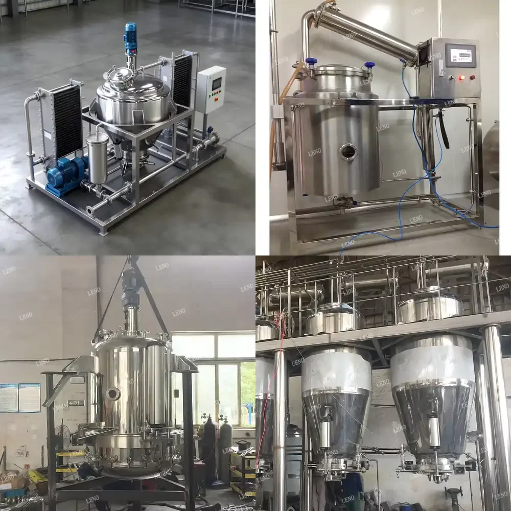 Sealed Dynamic Extraction System Stainless Steel Immersion Process Tank with Stirring Herb Extractor