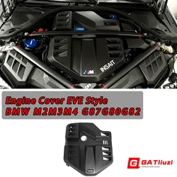 For BMW G87 M2 2023 G82 G83 S58 G80 G81 M3 2021-2023 Carbon Engine Protector Hood Bodykit Engine Bonnet Cover Trim Accessories