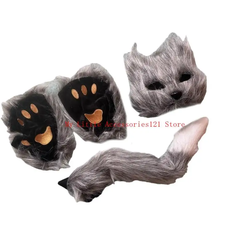 Costumes chats Halloween Adult Kid Toddlers Costumes animaux Costume Cosplay Accessoires