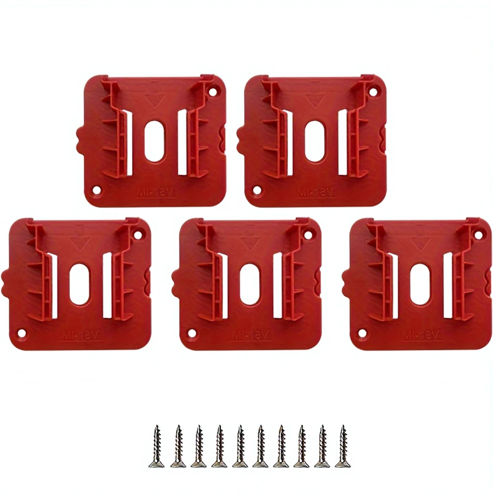 Supporto batteria per Milwaukee M18 18V Supporto dock per batteria Organizzatore di stoccaggio a parete per accessori per elettroutensili
