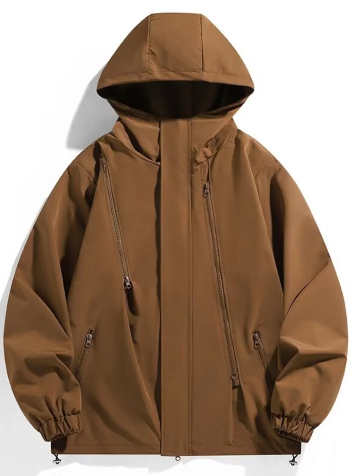 

Men's Casual Outdoor Jaet Spring Autumn New Sle Waterproof Multi-Zipper Loose Fit Windproof Versatile Functional Workwear...