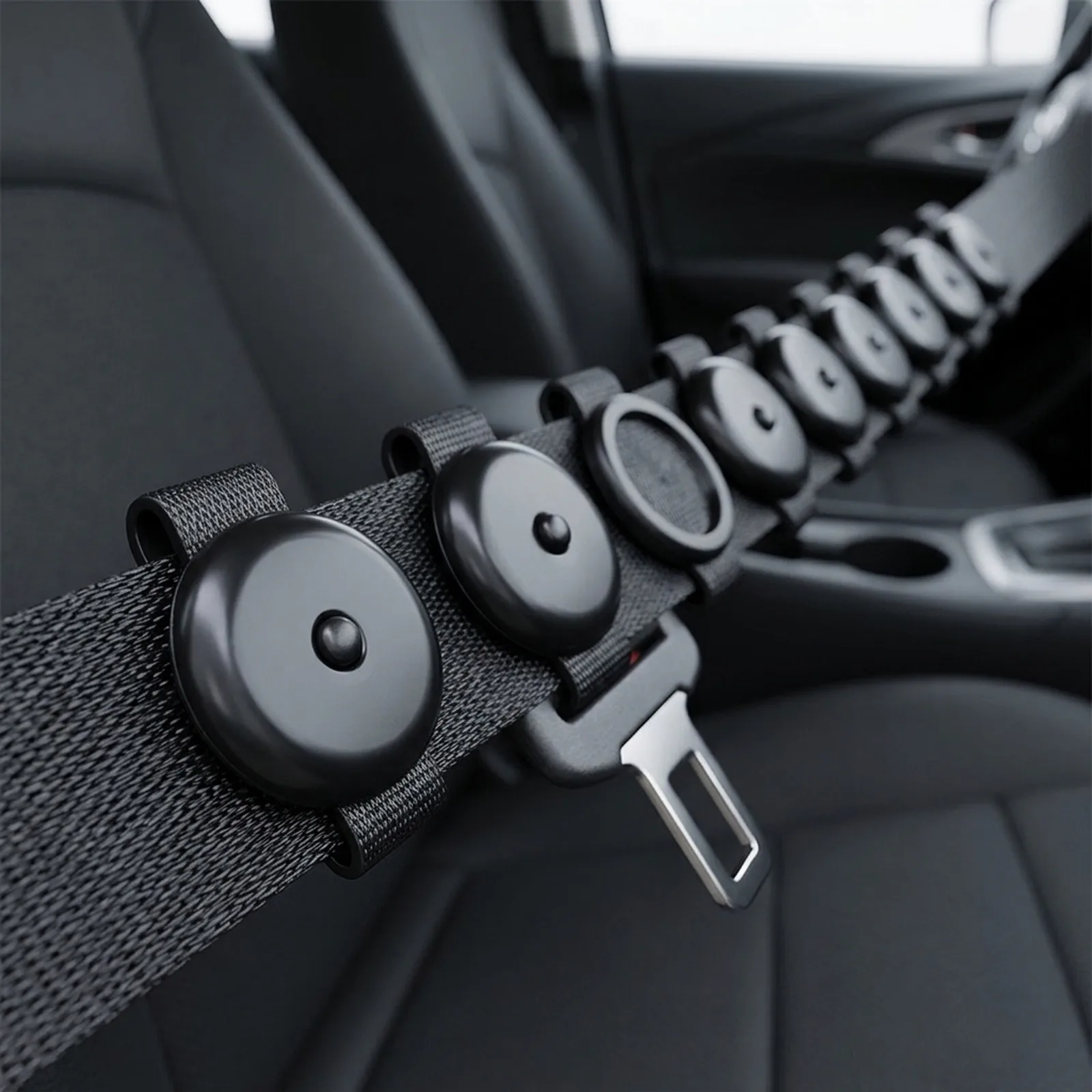 4pcs Seat Belt Button Buckle Stop - Fit Stopper Kit Black Scratch-resistant Stable Reliability Fashion Exquisite New