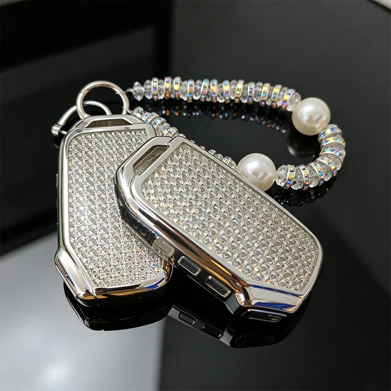 White Diamond for Kia Sportage 2023 2024 Ray Sorento Soul Telluride Cerato 2020 K5 K8 2022 3 Button Remote Car Key Case Cover