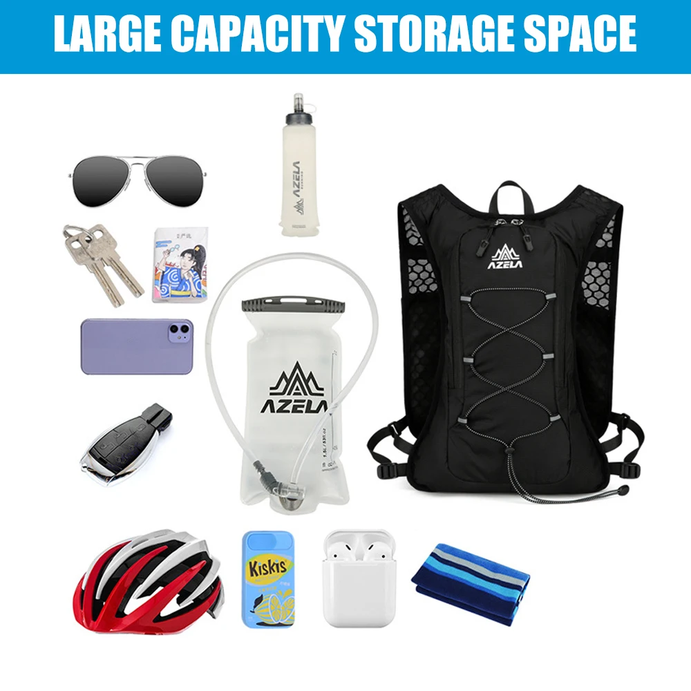 1PCS Running Vest for Women  Men,Lightweight  Hydration Backpack Pack for Trail Running,Hiking,Cycling,Jogging,Adjustable Fit