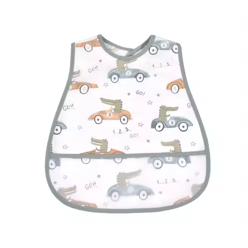 2023New Cartoon Pattern EVA Waterproof Pocket Lunch Feeding Bibs Adjustable Baby Bibs Cute Children Baby Apron Kids Burp Cloths - Image 11