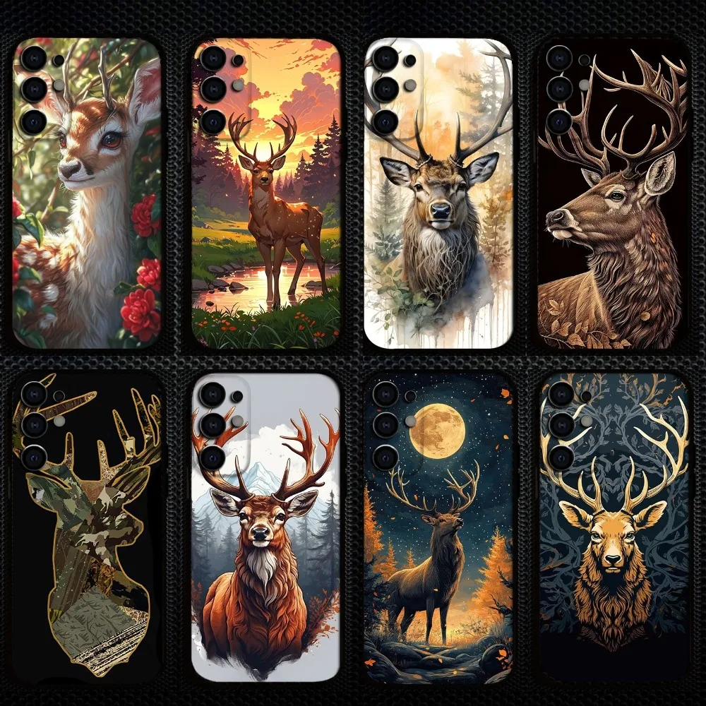 

Deer Hunting Camo Phone Case For Samsung S25/S24/S23/S22/S21/S20/Plus,Fe,Lite/Others Black Cover