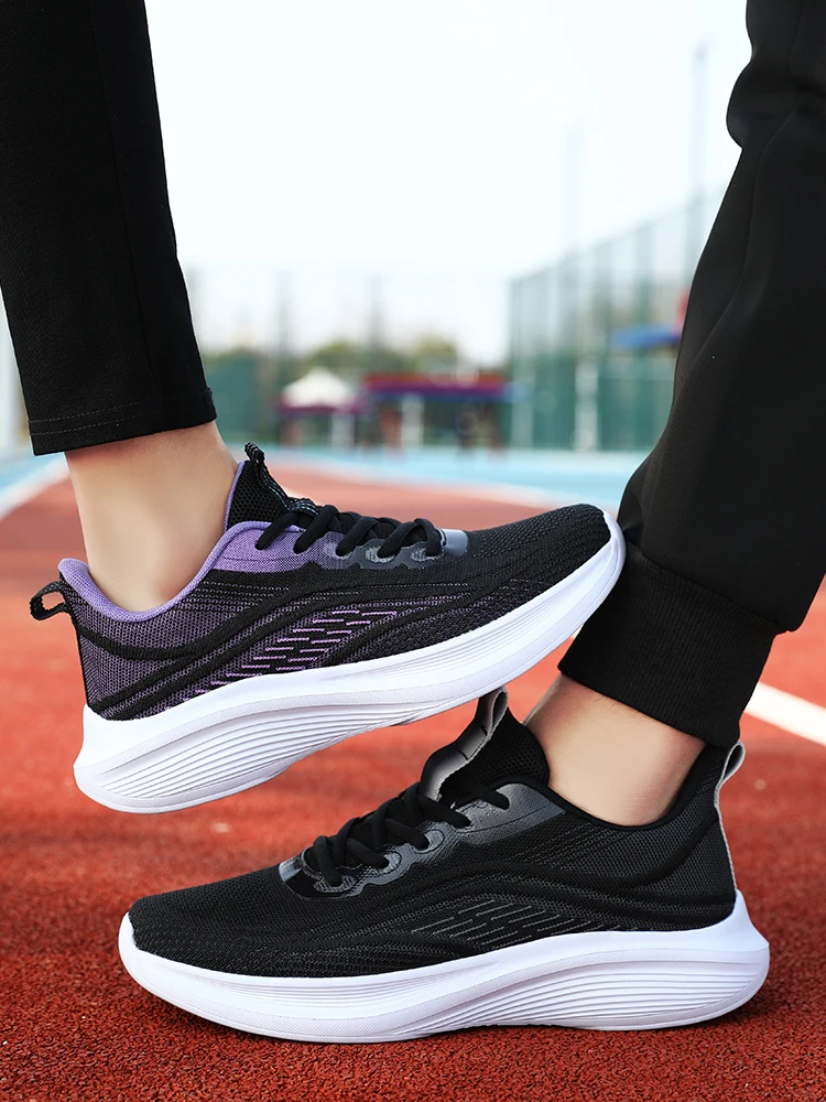 Unisex Casual Shoes Breathable Mesh Black Sneakers Woman Soft Comfortable Tennis Women Lightweight Sports 2023 Spring Autumn New