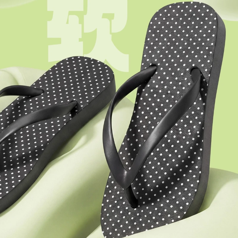 

Women Polka Dot Flip Flops Summer Beach Sandals Fashion Thong Slippers Outdoor Casual Flat Slides Ladies Seaside Holiday Shoes