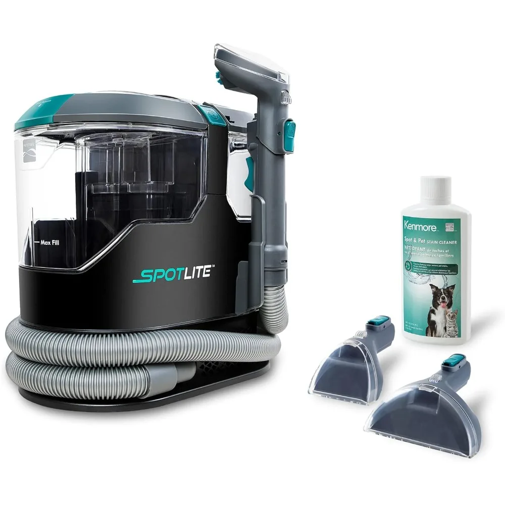 

KW2001 SpotLite Portable Carpet Spot Cleaner & Pet Stain Remover, 17Kpa Powerful Suction with Versatile Tools for Upholstery