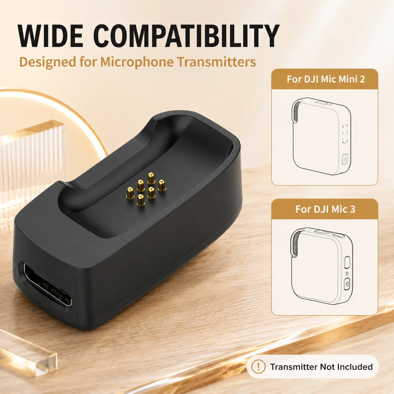 Magnetische Ladestation für DJI Mic Mini 2 Mic 3 Sender Ladekabel Adapter Zubehör – Detail 5