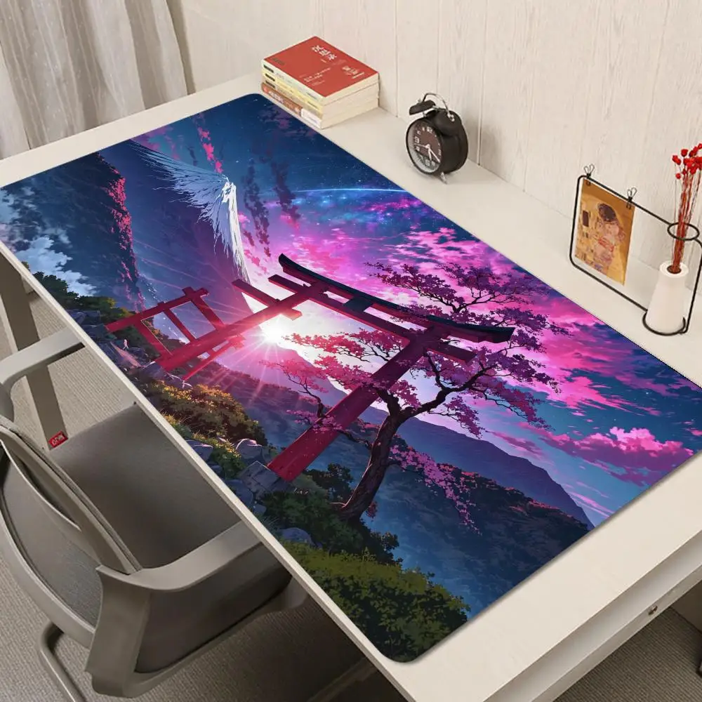 

Torii Gate & Fuji Mouse Pad Multi-Size non-slip Gaming mouse pad Gamer E-Sports Mouse Mat Game Mechanical Keyboard XXL Desk Mat
