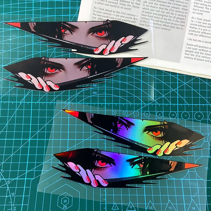 

1pair JDM Anime Girl Motorcycle Stickers for Motorbike Fuel Tank Side Panel Rear Cowl Electric Scooter Cartoon Vinyl Decals