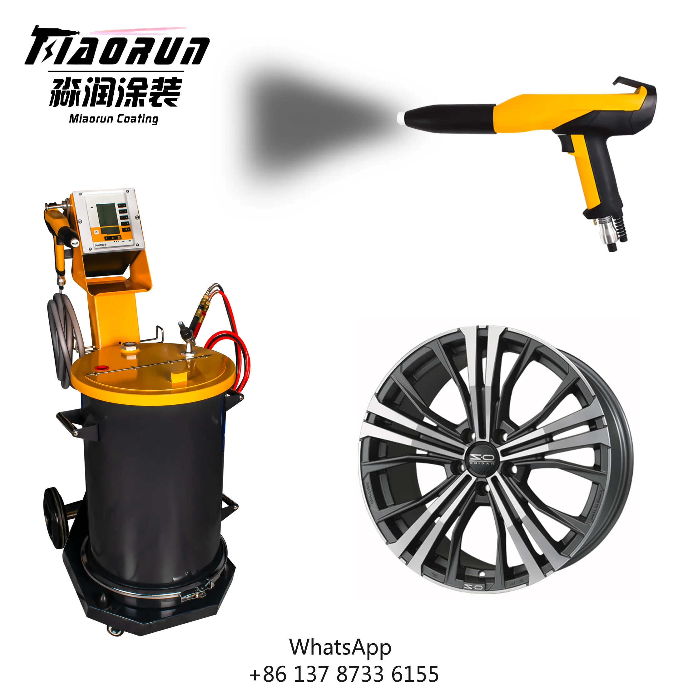 Wholesale Price Powder Coating Machine Car Wheel Hub Motorcycle Tire Electrostatic Powder Coating Gun