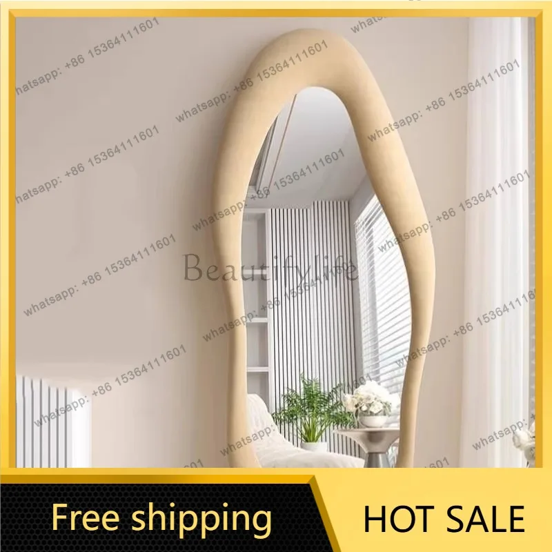 Best Sellers Oval Bed Room Mirrors Full Body Standing Nordic Design Luxury Mirrors Full Body Living Room Espejos Decorativos Roo