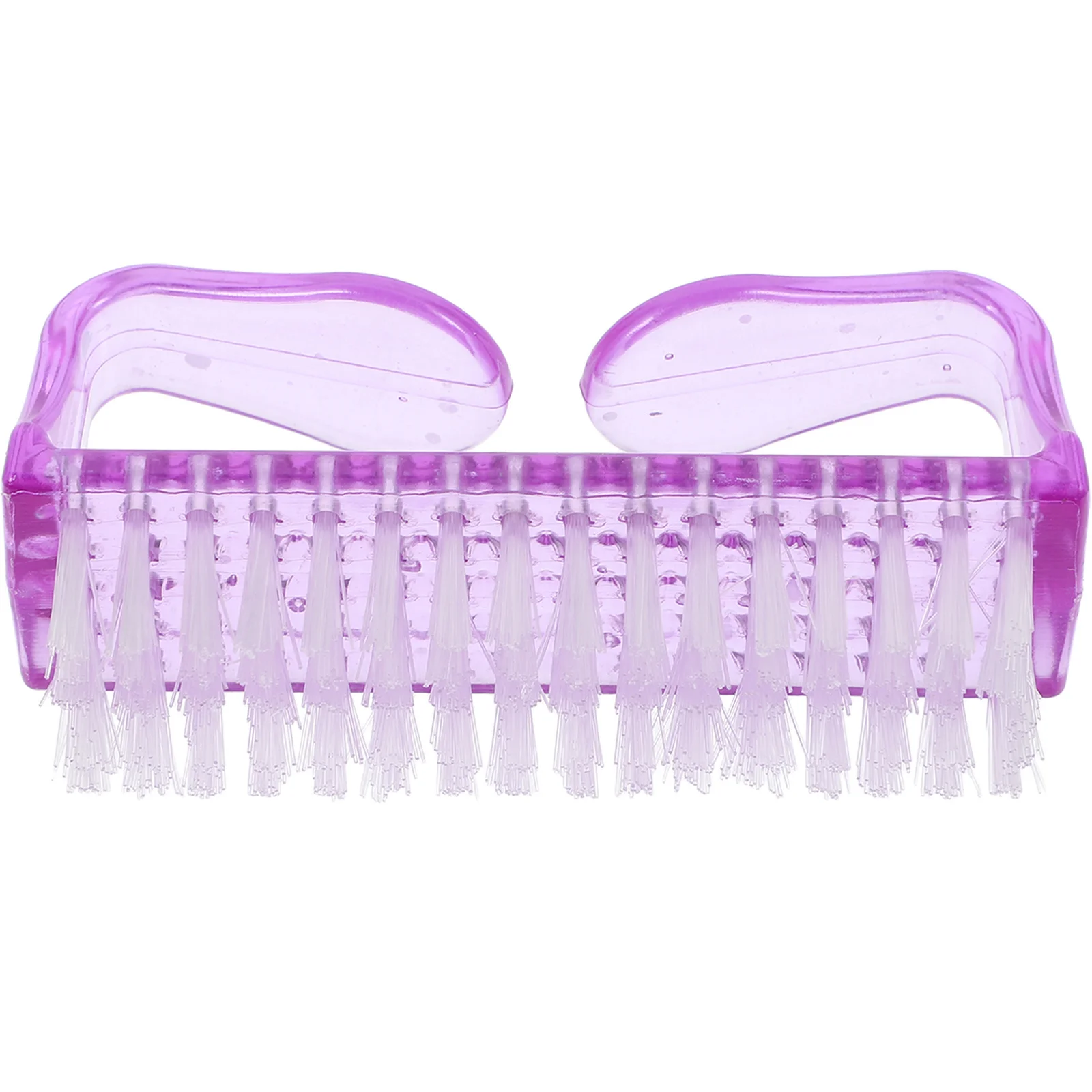 

1pc Nail Cleaning Brush Plastic Fingernail Dust Brush For Hands Feet Manicure Tool Lightweight Portable Nail Art Care Kit