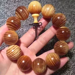 Amber Wood Beads Hand Accessories Male Bracelet Trendy Red Pine Buddha Beads Bracelet Men Chanting Sutra Jewelry