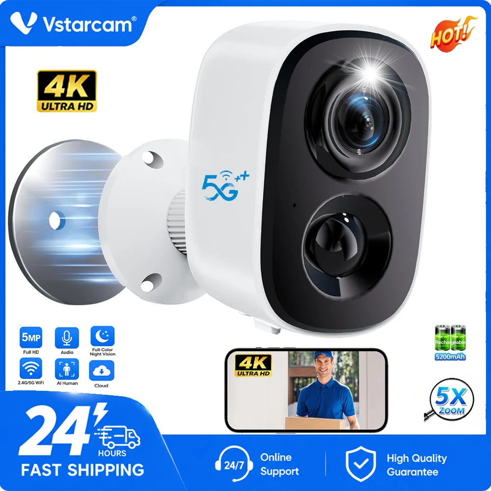 Home Cinema Sony - 4K Wireless Battery Powered Cameras Outdoor
