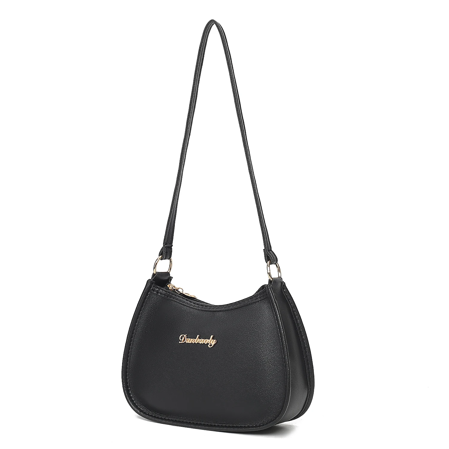 Bolso de hombro sencillo de Pu para mujer, bolso informal de negocios a la moda, Color sólido