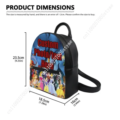 حقيبة ظهر موانا ديزني كارتون رجل امرأة تزيين حقائب جلدية تصميم شعار صورتك هدايا مخصصة للحفلات والعطلات #6