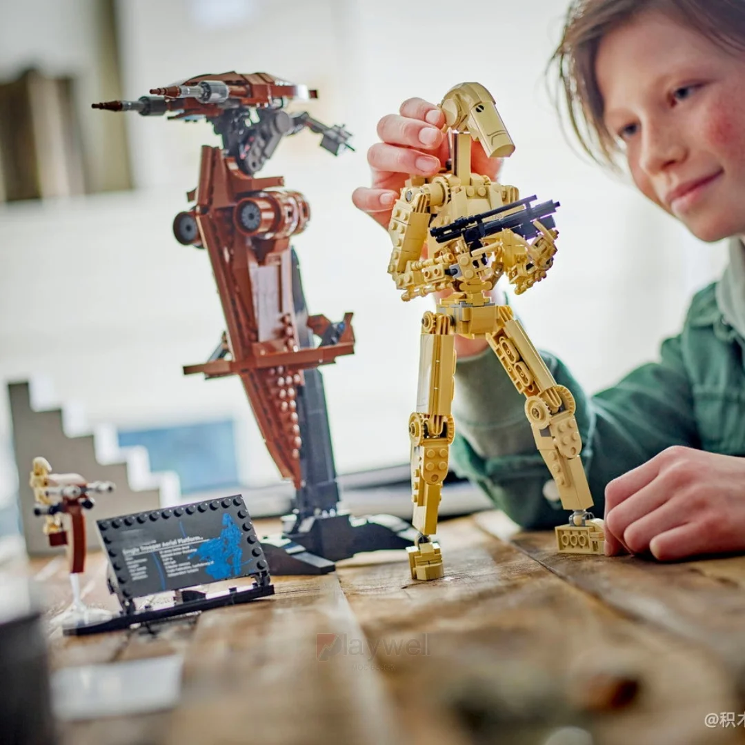 

1088pcs Blocks New Space Battle Droid with STAP Building Robot Alien Model Bricks Assemble Creative Children Gift A