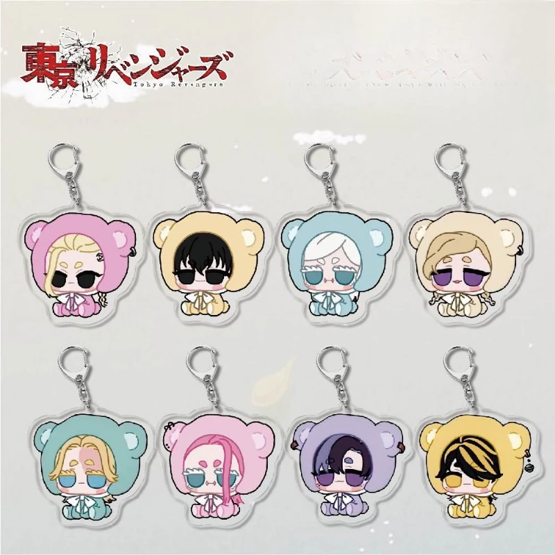 Hanagaki Takemichi Tachibana Hinata Mikey Draken Acrylic Keychain Pendant Creative Accessories Gifts Backpack Decor Collection