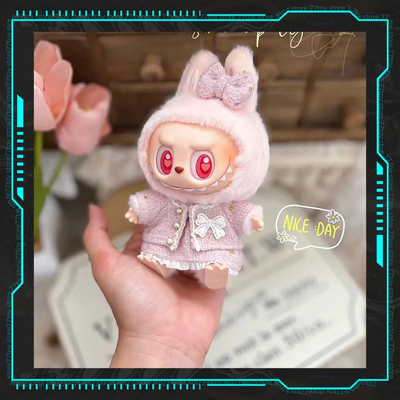 Für Labubu Kleidungsset Mädchen Geschenk Duftender Wind Baby Mode Kleidung Markenserie Niedliches 17cm Klassisches Kleid Zubehör Geschenk