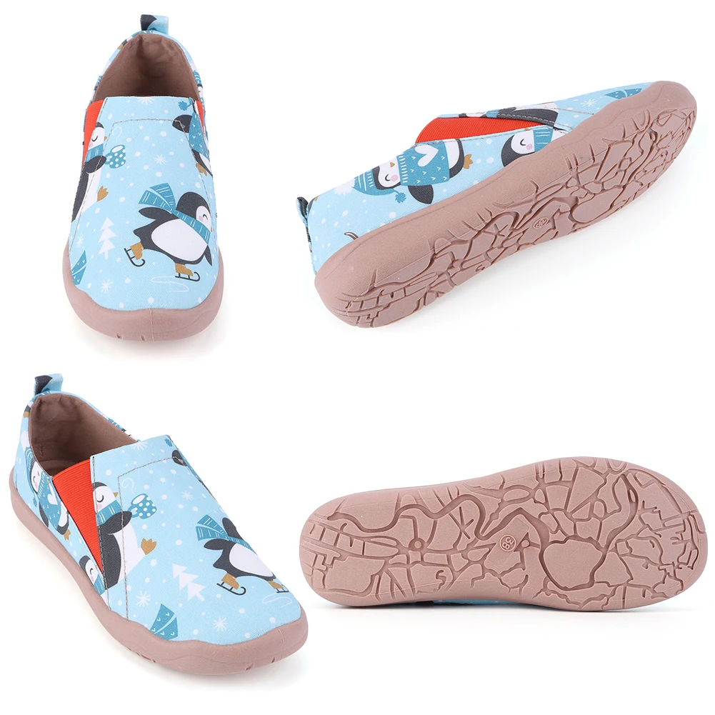 

Женские лоферы Penguin: дышащие повседневные туфли для путешествий, легкие слипоны с круглым носком для прогулок на улице