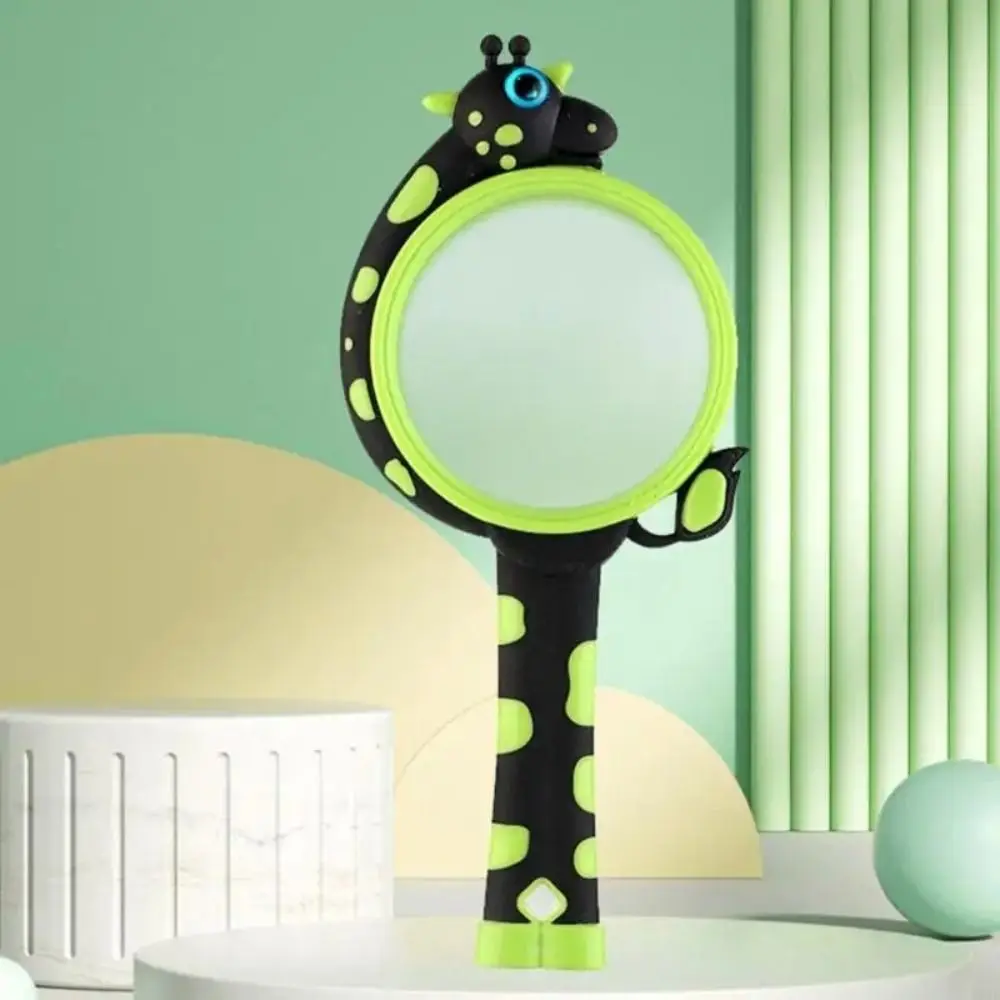 Experimental 10X Glass Giraffe Magnifier Cartoon Comfortable Grip Loupe Magnifier High Definition Durable Magnifying Glass Stamp
