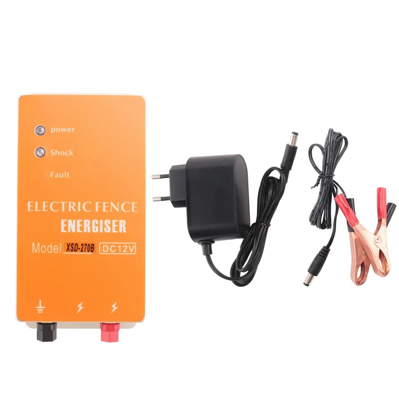 10KM Electric Fence Solar Charger Controller High Voltage Horse Cattle Poultry Farm Animal Fence Tools