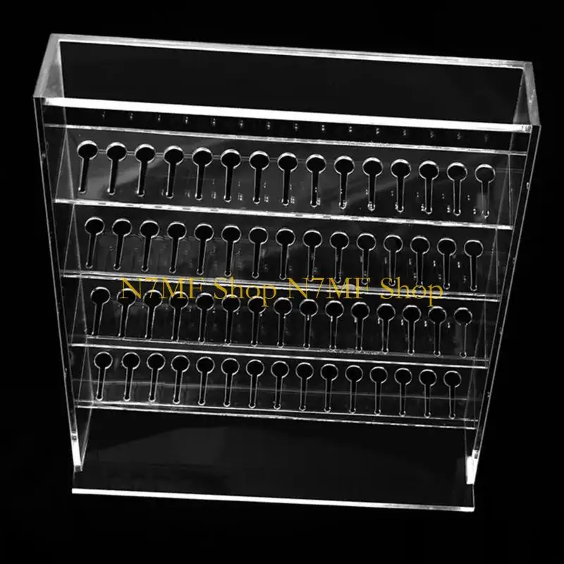 

N7MF Transparent Piercing Jewelry Showcase Board Acrylic Accessories Display Stand Multilayer Earrings Necklaces