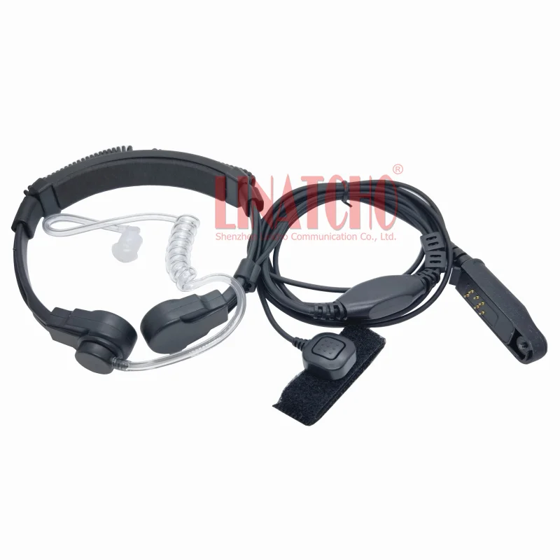 

UV-XR A-58 GT-3WP UV-9R Plus Walkie Talkie Air Tube Throat Vibration Mic Headset