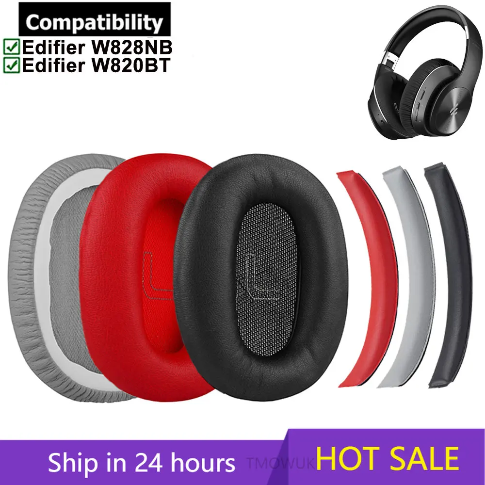 Vervanging Oorkussens Hoofdband Cover Voor Edifier W820BT W828NB Headset Hoofdtelefoon Foam Oorbeschermers Oor Kussen Accessoires