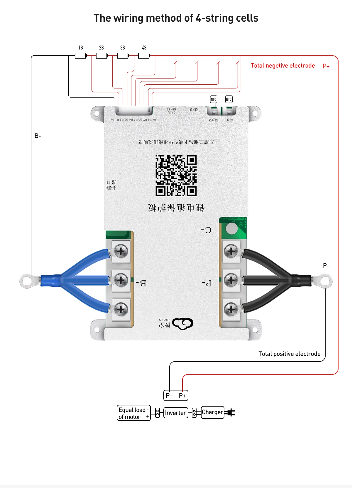 200A 5kW V19 JK BMS Bluetooth APP 4S 8S 12V 24V Aktiver Ausgleichsstrom 2A Lifepo4 Batterie für Golfwagen, Wohnmobil, Van, Schnellboot – Detail 24