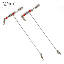 MNFT 3Pcs T-shape Fishing Rolling Bend Balance Stainless Steel Beads Balance Swivel and Snap Shape Balances Fishing Tools