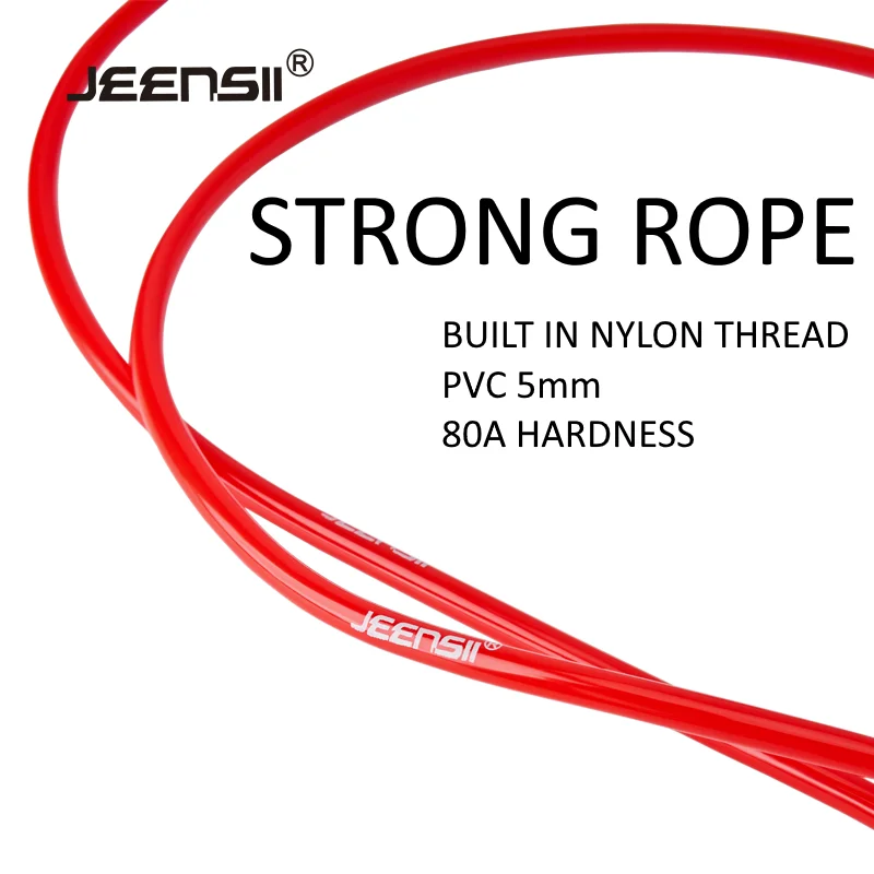 NEVERTOOLATE BOXING ROPE 3.0 SUIT BLACK HANDL 5mm x 3 meter PVC rope  long life with spare rope overgrips 45 options