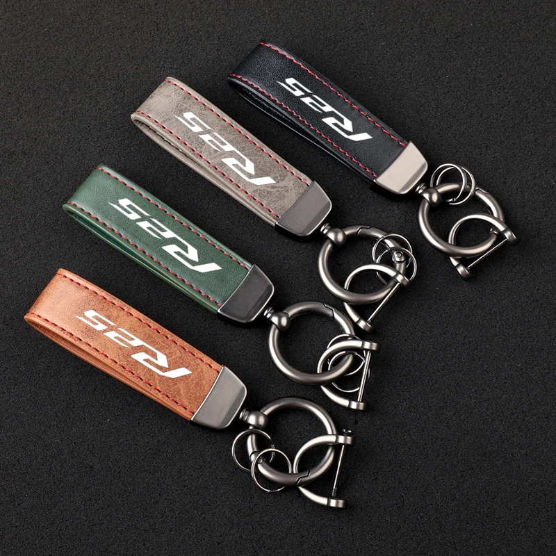 Motorcycle Accessories Carbon fiber motorcycler Key Pendant Split Rings Keychain for Yamaha YZF R1 R3 R6 R25  Accessories