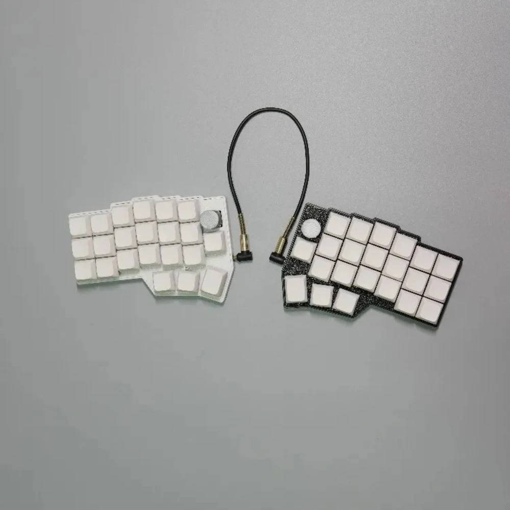 

Mechanical Keyboard Hot Swap Ergonomics Split Keyboard Rgb 3D 46 Series VIAL Core Knob Style Game Accessories Wired Single-mode