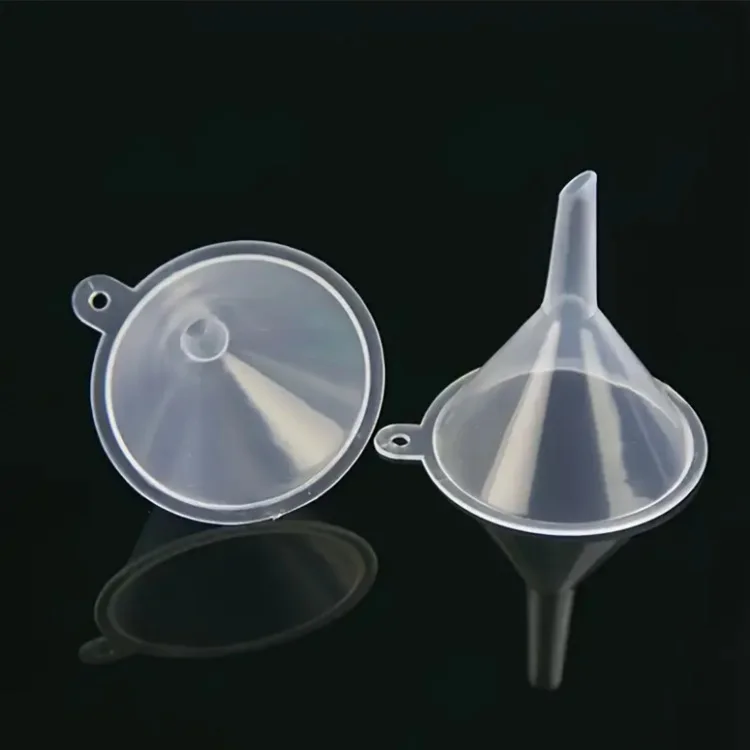 10/50Pcs Mini Travel Size Clear Plastic Funnels for Perfume Essential Oil Cosmetic Liquid Refillable Bottle Spice Powder view 5