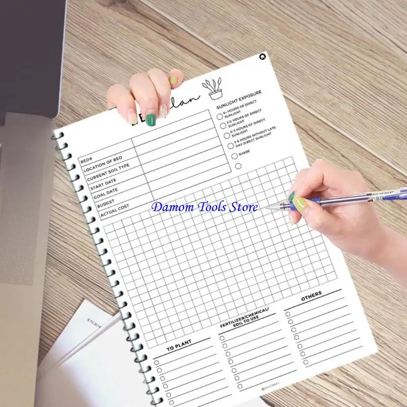 57be Hulten Garden Planner и Diary Book Sketchbook Daily Weekly Planner Notebbook