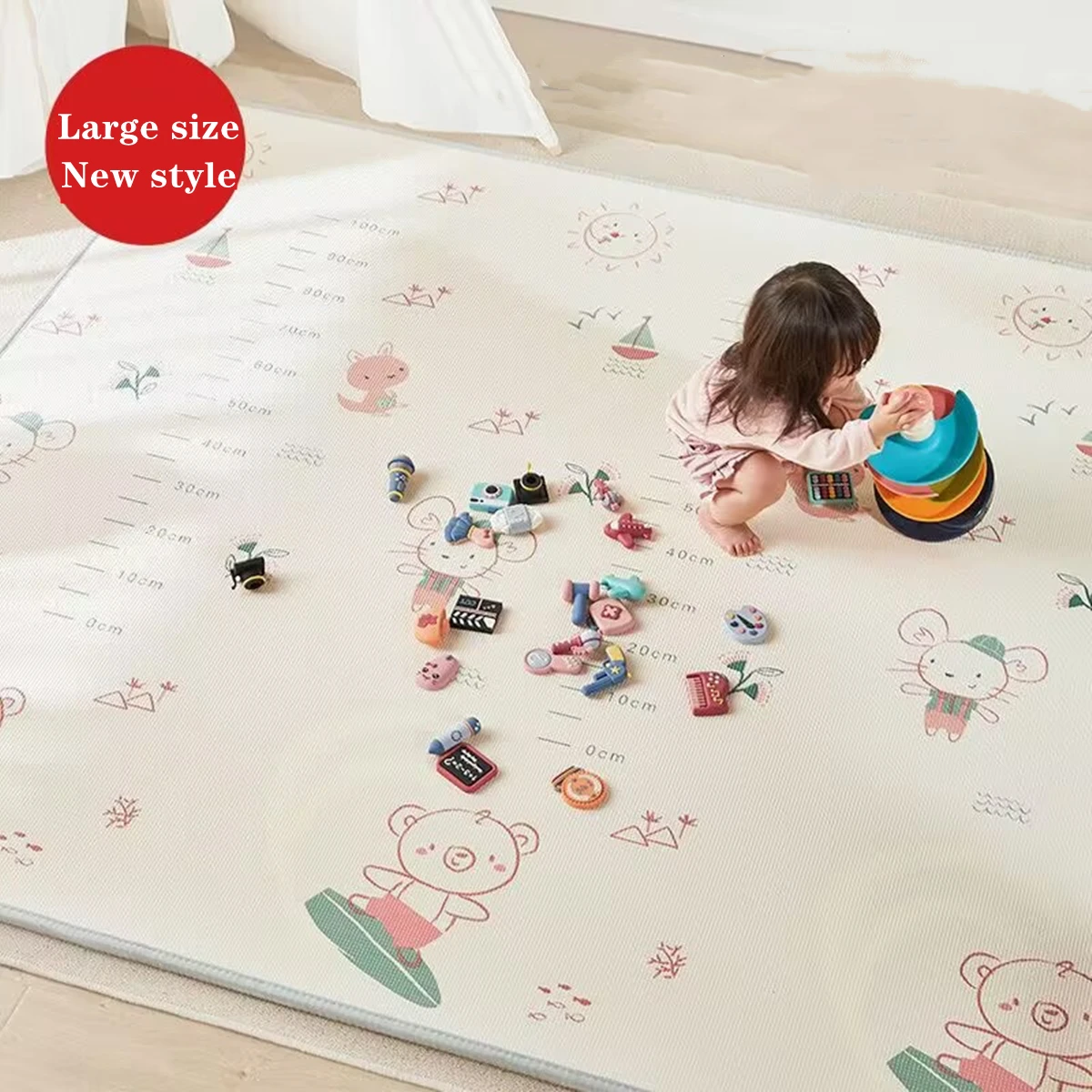 Grubość 1Cm EPE mata do zabawy dla dzieci dywanik do zabawy mata pokój dziecięcy podkładka do pełzania składana mata dywanik dywan dla dziecka mata
