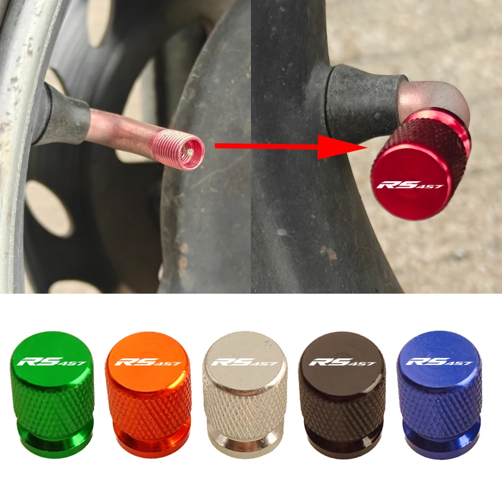 Motorcycle Valve Cap For Aprilia RS 457 RS457 2023 2024 2025 2026 2027 Aluminum Motorcycle Tyre Valve Cap Dustproof Universal