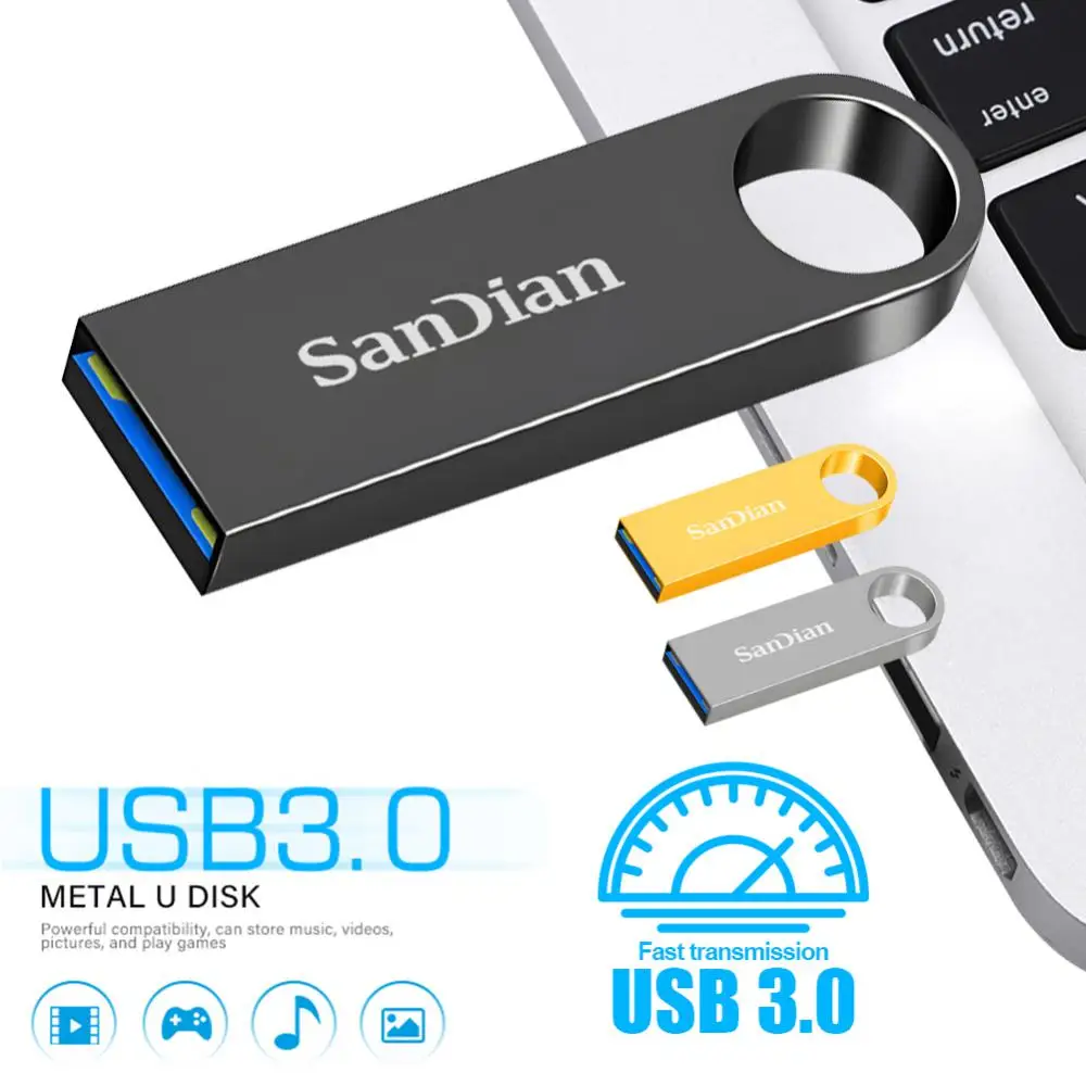 100% 오리지널 USB 플래시 드라이브, 2TB, 1TB 펜 드라이브, 고속 방수 USB 3.0 스틱, 512GB, TV, 컴퓨터, 아이템