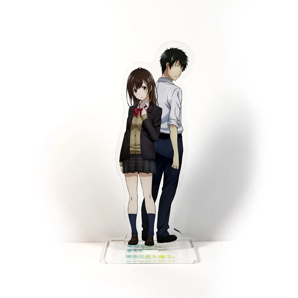 Hige wo Soru. Soshite Joshikousei wo Hirou. Sayu Ogiwara Yoshida couple acrylic stand figure model holder cake topper anime