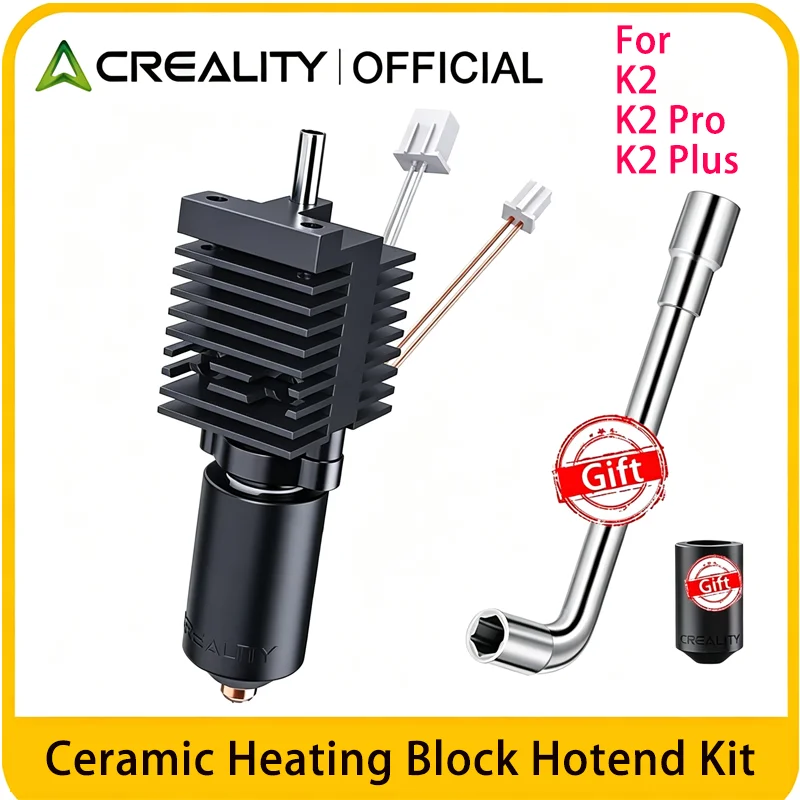 Creality Official K2/K2 Pro/K2 Plus Ceramic Heating Block Hotend Kit, High Flow Hotend Kit with Tool, 350°C High Temperature Res