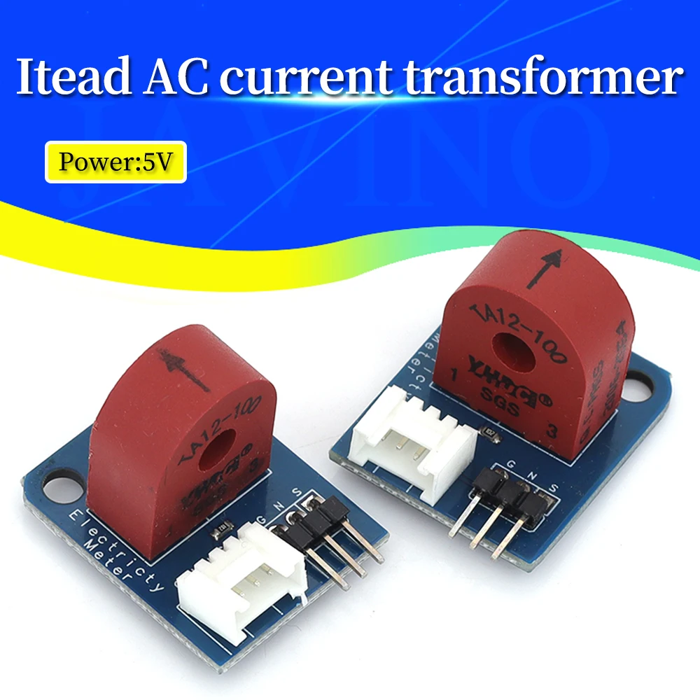 Javino Itead AC current transformer 5V current sensor module 0-5A 3p/4p interface transmission