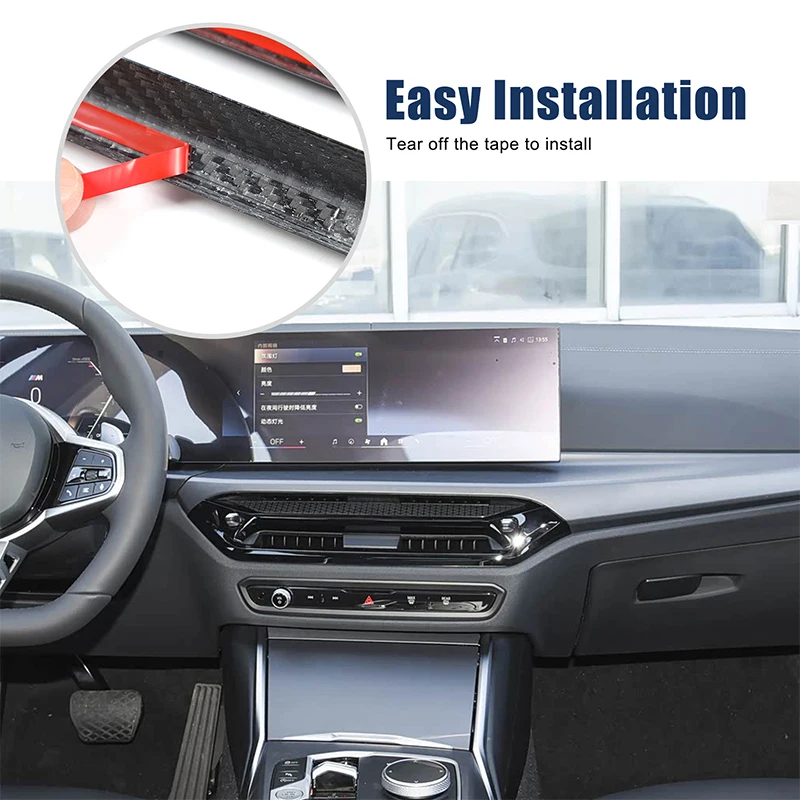 

Для BMW 2, 3, 4 серий G42 G20 G28 G22 G23 G26 M2 G87 M3 G80 M4 G82 2025: накладка на центральную консоль и дефлектор воздуховода из карбона