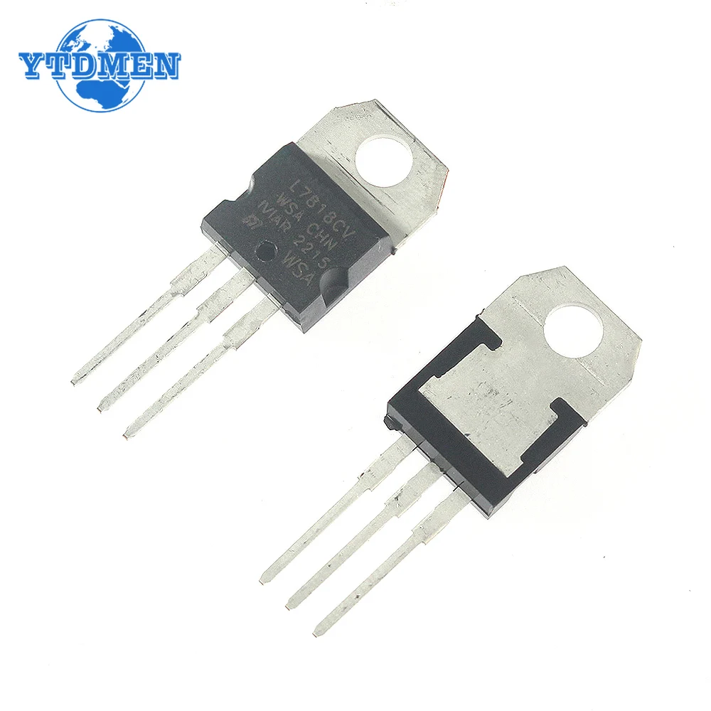 5PCS Regolatore di tensione TO-220 L7806CV L7808CV L7810CV L7815CV L7818CV L7824CV L7905CV L7909CV L7912CV Circuiti integrati IC Kit