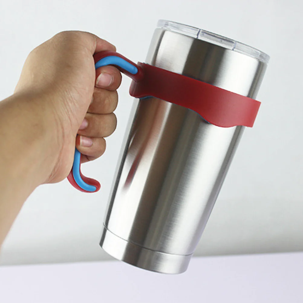 

2pcs Car Cup Handle Holder For 20Oz Tumbler Accessories Replacement Handle Vacuum Insulated Travel Mug Grip Red