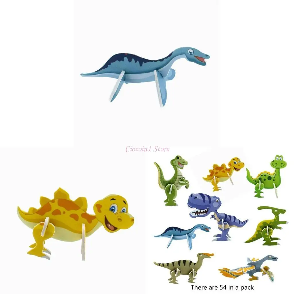 

Y1UB Preschool Education Educational Puzzle Toy Lovely Cartoon Dinosaur Puzzle