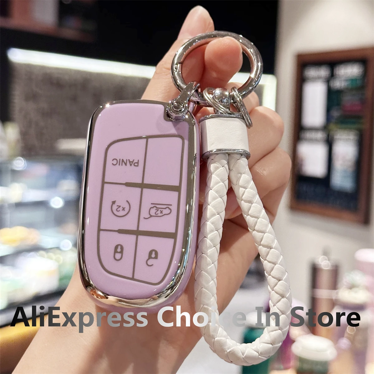 

Автомобильный брелок из ТПУ с брелком для Jeep Grand Cherokee Renegade Dodge Charger Dart Durango Caravan RAM Chrysler 300 Fiat